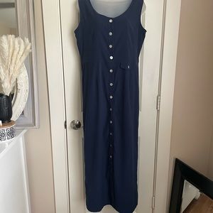 VINTAGE Christoper & Banks Blue Maxi Dress